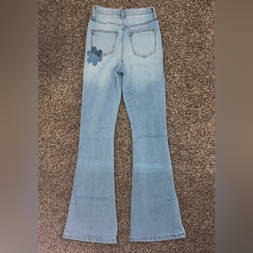 Altar’d State flower detail flower jean